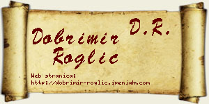 Dobrimir Roglić vizit kartica